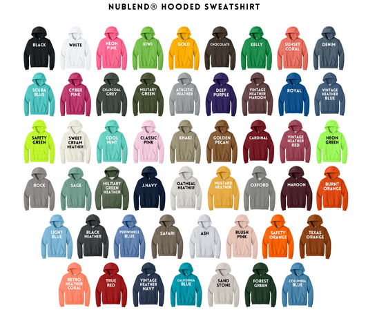 Adult Unisex Pullover Hooded Sweatshirt