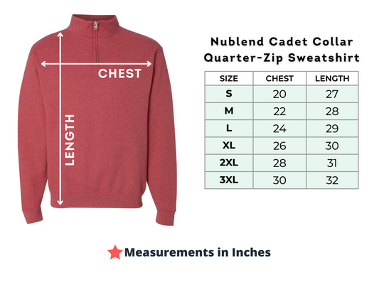 Adult Unisex Quarter Zip Sweaters