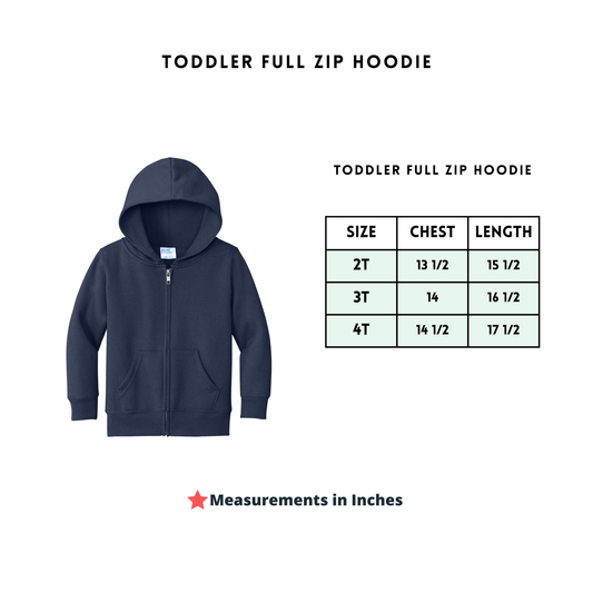 Toddler Full Zip Hoodie